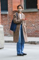 KATIE HOLMES Out in New York 05/24/2022