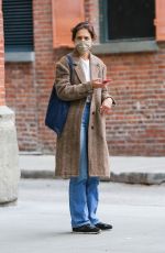 KATIE HOLMES Out in New York 05/24/2022