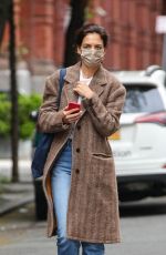 KATIE HOLMES Out in New York 05/24/2022