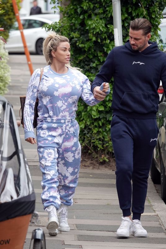 KATIE PRICE and Carl Woods at Priory in London 04/29/2022