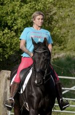 KATIE PRICE at Horse Riding Out in London 05/04/2022