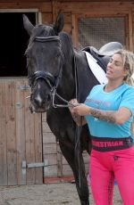 KATIE PRICE at Horse Riding Out in London 05/04/2022