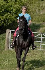 KATIE PRICE at Horse Riding Out in London 05/04/2022