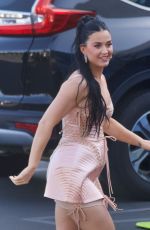 KATY PERRY Arrives on the Set of American Idol in Los Angeles 05/08/2022