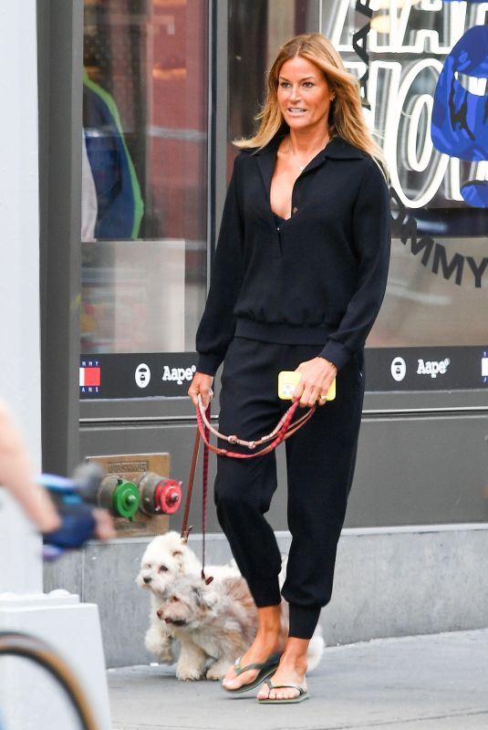 KELLY BENSIMON Out with Her Dog in New York 05/19/2022