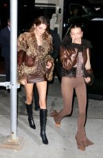 KENDALL JENNER and HALEY BIEBER Out for Dinner in New York 04/30/2022
