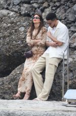 KENDALL JENNER Arrives for Lunch at Abbey of San Fruttuoso in Portofino 05/21/2022