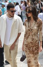 KENDALL JENNER Arrives for Lunch at Abbey of San Fruttuoso in Portofino 05/21/2022
