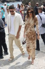 KENDALL JENNER Arrives for Lunch at Abbey of San Fruttuoso in Portofino 05/21/2022