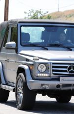 KENDALL JENNER Out Driving Her Vonvertible Mercedes G-Wagon in Los Angeles 05/06/2022