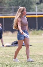 KENDRA WILKINSON at Her Daughter Alijah