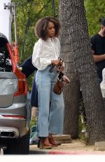 KERRY WASHINGTON on the Set of UnPrisoned in Los Angeles 05/23/2022