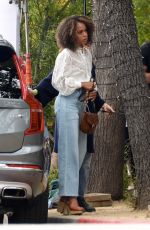 KERRY WASHINGTON on the Set of UnPrisoned in Los Angeles 05/23/2022