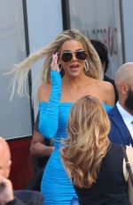 KHLOE KARDASHIAN Arrives at Disney Hulu Upfront in New York 05/17/2022