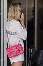 KIM HNIZDO Leaves Hotel Martinez in Cannes 05/25/2022