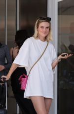 KIM HNIZDO Leaves Hotel Martinez in Cannes 05/25/2022