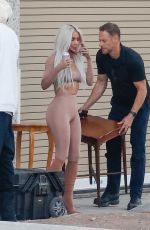 KIM KARDASHIAN and Pete Davidson at a Photoshoot at Her Office in Calabasas 05/27/2022
