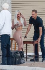 KIM KARDASHIAN and Pete Davidson at a Photoshoot at Her Office in Calabasas 05/27/2022
