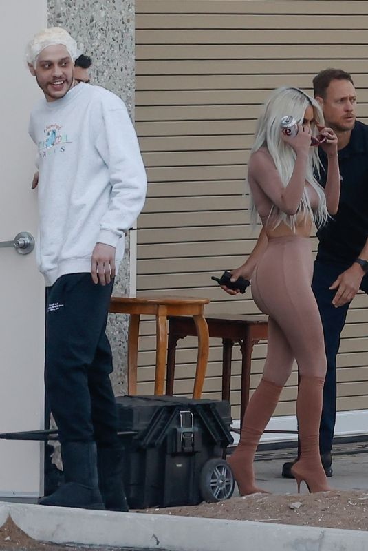 KIM KARDASHIAN and Pete Davidson at a Photoshoot at Her Office in Calabasas 05/27/2022