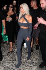 KIM KARDASHIAN Arrives at Ristorante Puny in Portofino 05/20/2022