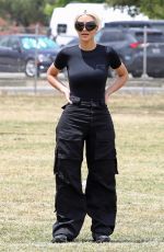 KIM KARDASHIAN at a Soccer Game in Los Angeles 05/15/2022