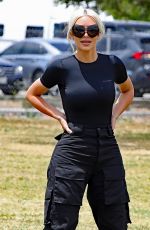 KIM KARDASHIAN at a Soccer Game in Los Angeles 05/15/2022