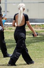 KIM KARDASHIAN at a Soccer Game in Los Angeles 05/15/2022