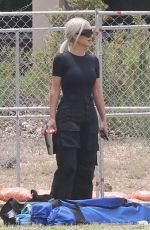 KIM KARDASHIAN at a Soccer Game in Los Angeles 05/15/2022