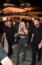 KIM KARDASHIAN Night Out in Portofino 05/20/2022