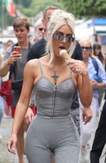 KIM KARDASHIAN Out and About in Portofino 05/22/2022