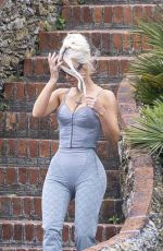 KIM KARDASHIAN Out and About in Portofino 05/22/2022