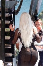 KIM KARDASHIAN Out in Portofino for Kourtney and Travis