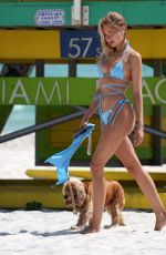 KIMBERLEY GARNER in Bikini Out on Miami Beach 05/13/2022