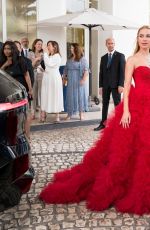 KIMBERLEY GARNER Leaves Hotel Martinez in Cannes 05/22/2022