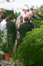 KOURTNEY KARDASHIAN and Travis Barker at Their Wedding in Portofino 05/22/2022
