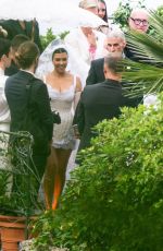 KOURTNEY KARDASHIAN and Travis Barker at Their Wedding in Portofino 05/22/2022