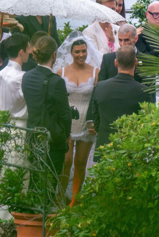 KOURTNEY KARDASHIAN and Travis Barker at Their Wedding in Portofino 05/22/2022