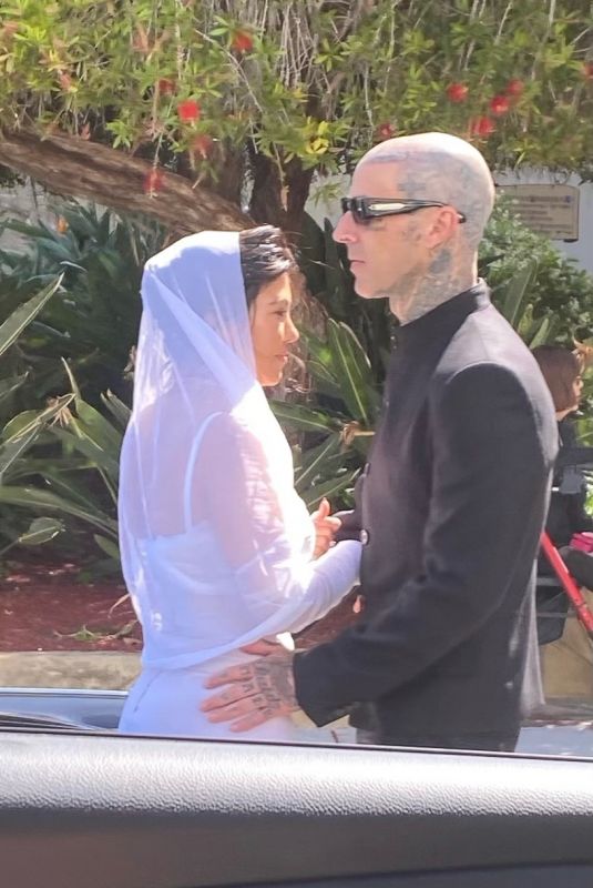 KOURTNEY KARDASHIAN and Travis Barker Getting Married at a Restaurant in Montecito 05/15/2022