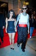 KOURTNEY KARDASHIAN and Travis Barker Heading to Met Gala Afterparty in New York 05/02/2022