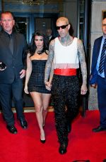 KOURTNEY KARDASHIAN and Travis Barker Heading to Met Gala Afterparty in New York 05/02/2022
