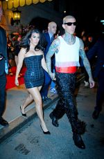 KOURTNEY KARDASHIAN and Travis Barker Heading to Met Gala Afterparty in New York 05/02/2022