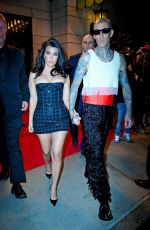 KOURTNEY KARDASHIAN and Travis Barker Heading to Met Gala Afterparty in New York 05/02/2022