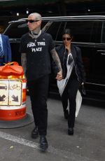 KOURTNEY KARDASHIAN and Travis Barker Out and About in New York 05/02/2022