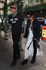 KOURTNEY KARDASHIAN and Travis Barker Out and About in New York 05/02/2022