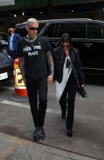 KOURTNEY KARDASHIAN and Travis Barker Out and About in New York 05/02/2022
