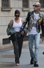 KOURTNEY KARDASHIAN and Travis Barker Out in Milan 05/26/2022