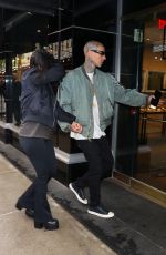 KOURTNEY KARDASHIAN and Travis Barker Out in New York 05/02/2022