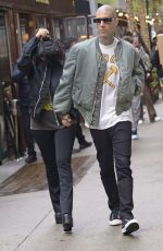 KOURTNEY KARDASHIAN and Travis Barker Out in New York 05/02/2022