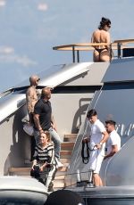 KOURTNEY KARDASHIAN in Bikini at a Yacht in Portofino 05/19/2022