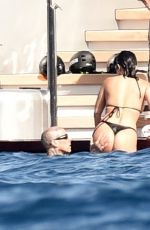 KOURTNEY KARDASHIAN in Bikini at a Yacht in Portofino 05/19/2022